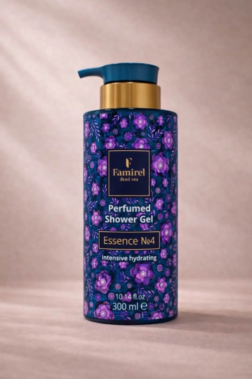 ג׳ל רחצה בניחוח Essence No.4 ללחות אינטנסיבית ולניקוי עדין FAMIREL