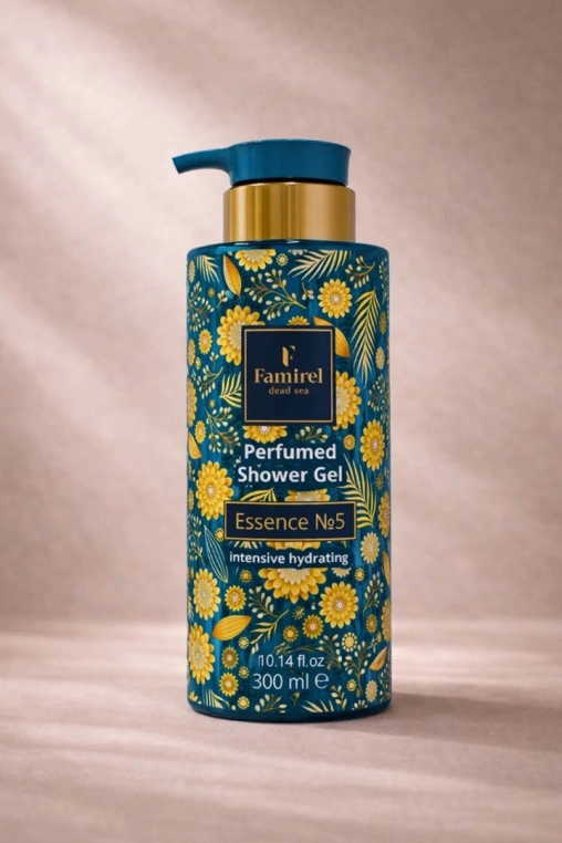 Увлажняющий гель для душа с ароматом Essence No.5 для бережного очищения кожи FAMIREL